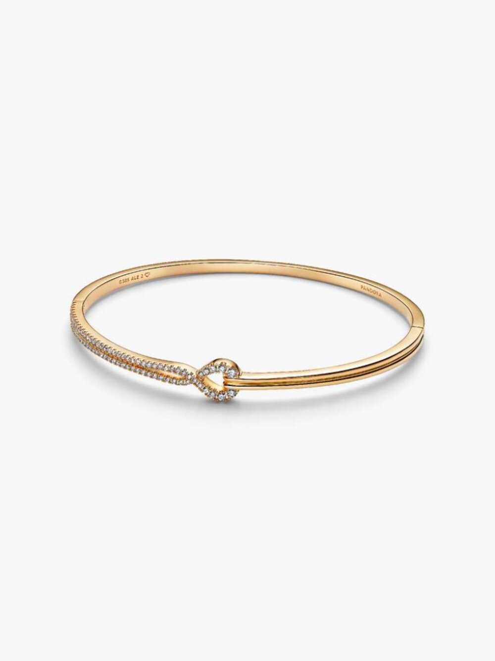 Pandora Infinite Lab-grown Diamond Pav�� Double Row Bangle